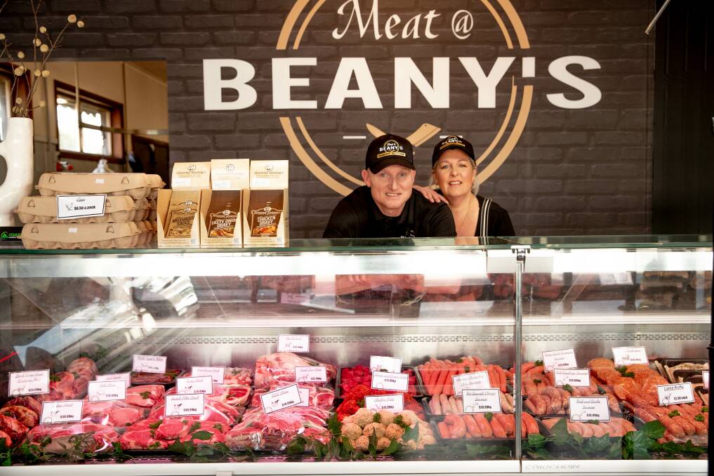 Meating place: Adam and Jane Bean have wanted to open their own store for 15 years, and now they finally have. Picture: Chris Doheny