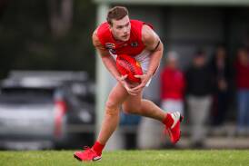 LOOKING AHEAD: South Warrnambool's Isaac Thomas has been a shining light in defence this season. Picture: Morgan Hancock