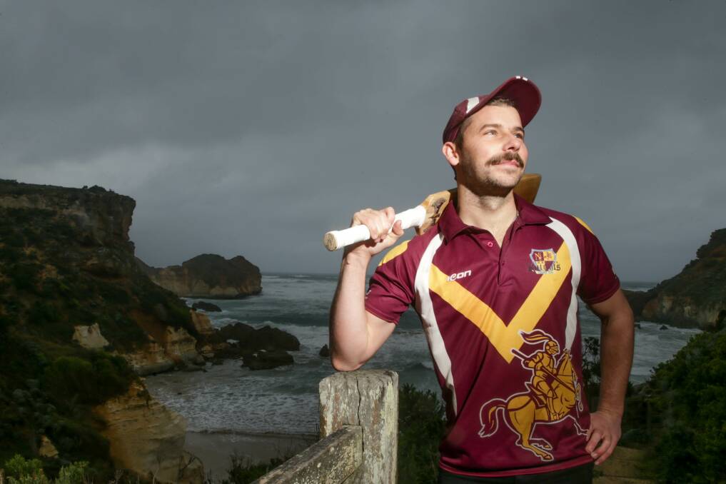 LEADING FROM THE FRONT: Nirranda captain Jakob Stennett wants to help the Knights back to division one. Picture: Chris Doheny