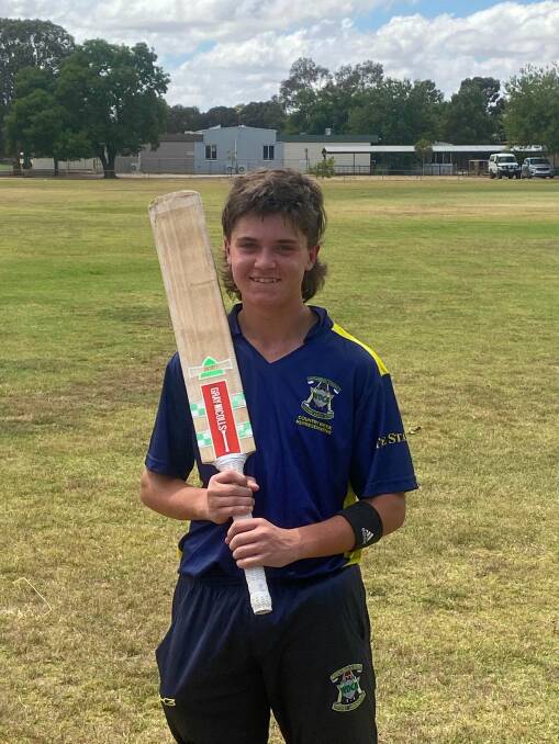 TOP SCORE: Warrnambool Blue's Matthew Gome blasted 102 not out on Wednesday. 