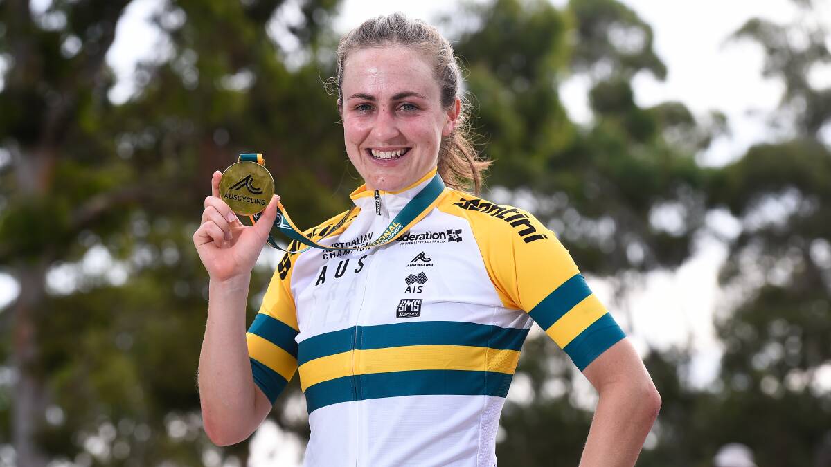 HAPPY DAYS: Camperdown export Grace Brown took out the elite women's time trial on Wednesday. Picture: Adam Trafford