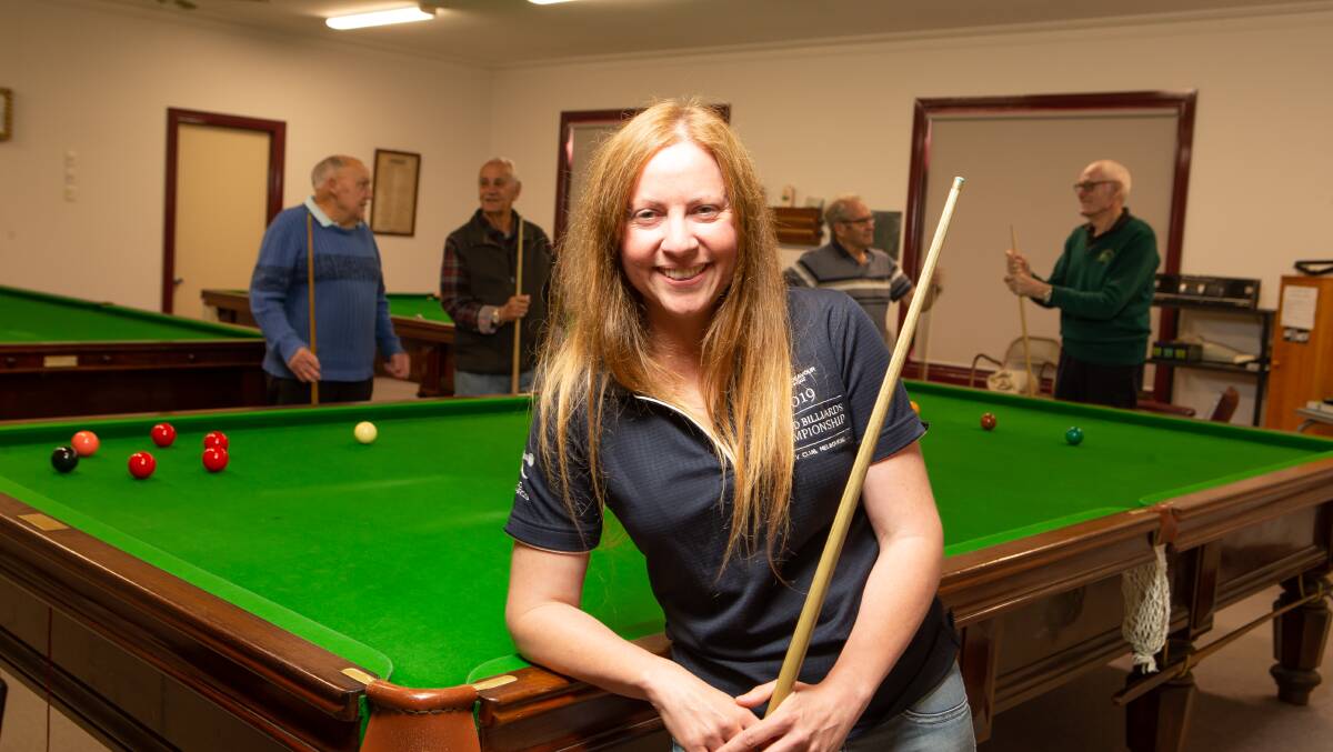 World champion billiards player Anna Lynch. Picture: Chris Doheny