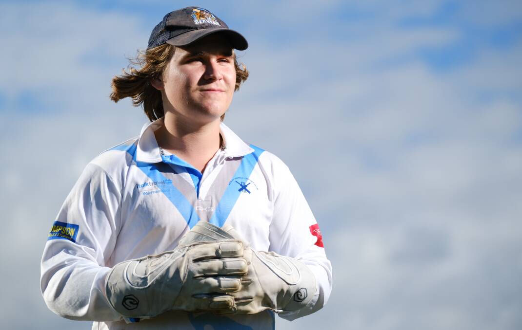 TAKING THE GLOVES: Wesley Yambuk wicketkeeper-batsman Nick Blacker is gearing up for his first senior final. Picture: Chris Doheny