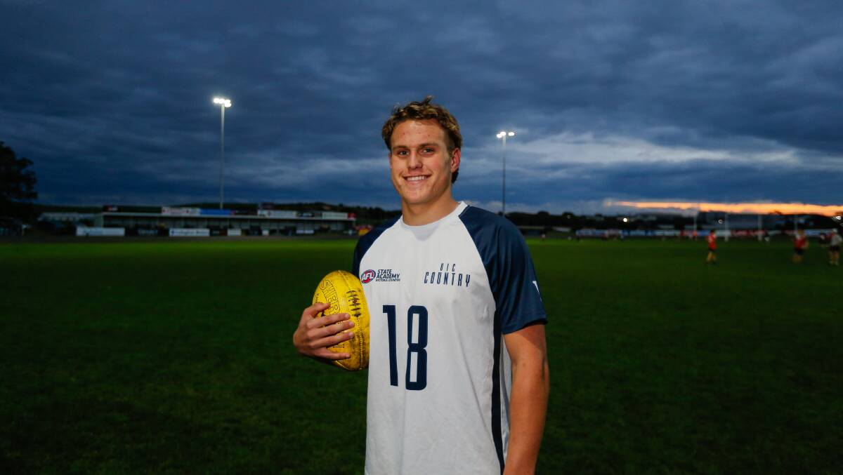 ON THE RISE: South Warrnambool's George Stevens will play for Victoria Country on Saturday. Picture: Anthony Brady