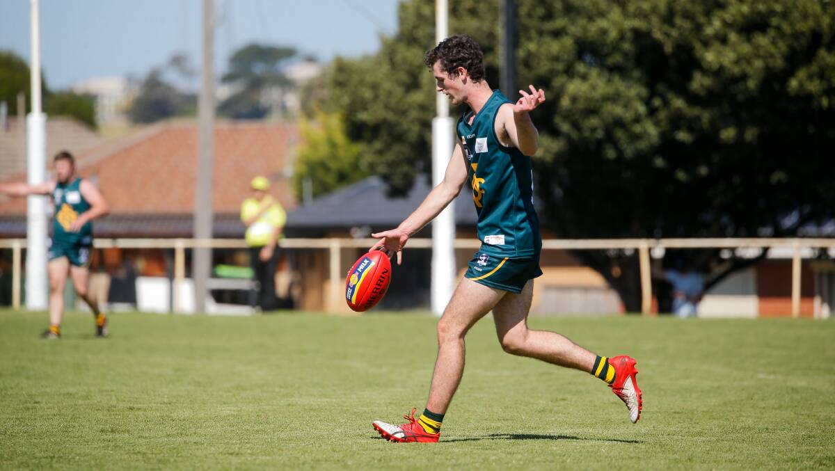 Old Collegians youngster Elijah Dawson. Picture: Anthony Brady