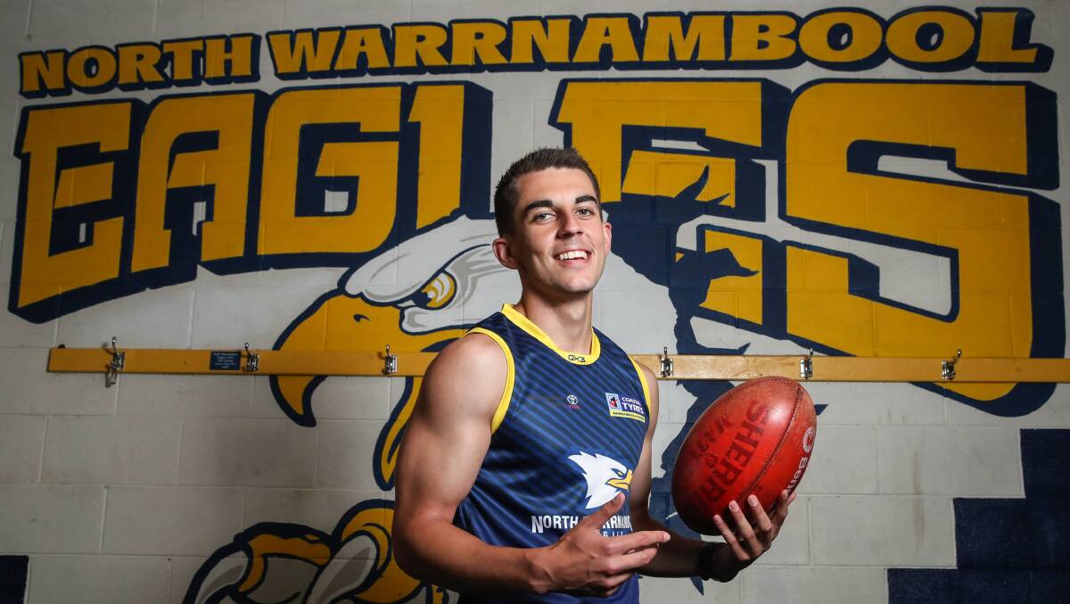 WELCOME ABOARD: New North Warrnambool Eagles recruit Scotty Morter. Picture: Morgan Hancock