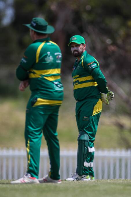 FLYING: Allansford-Panmure is making waves in Twenty20 cricket. Wicketkeeper Rowan Ault is enjoying a solid season behind the stumps. Picture: Morgan Hancock