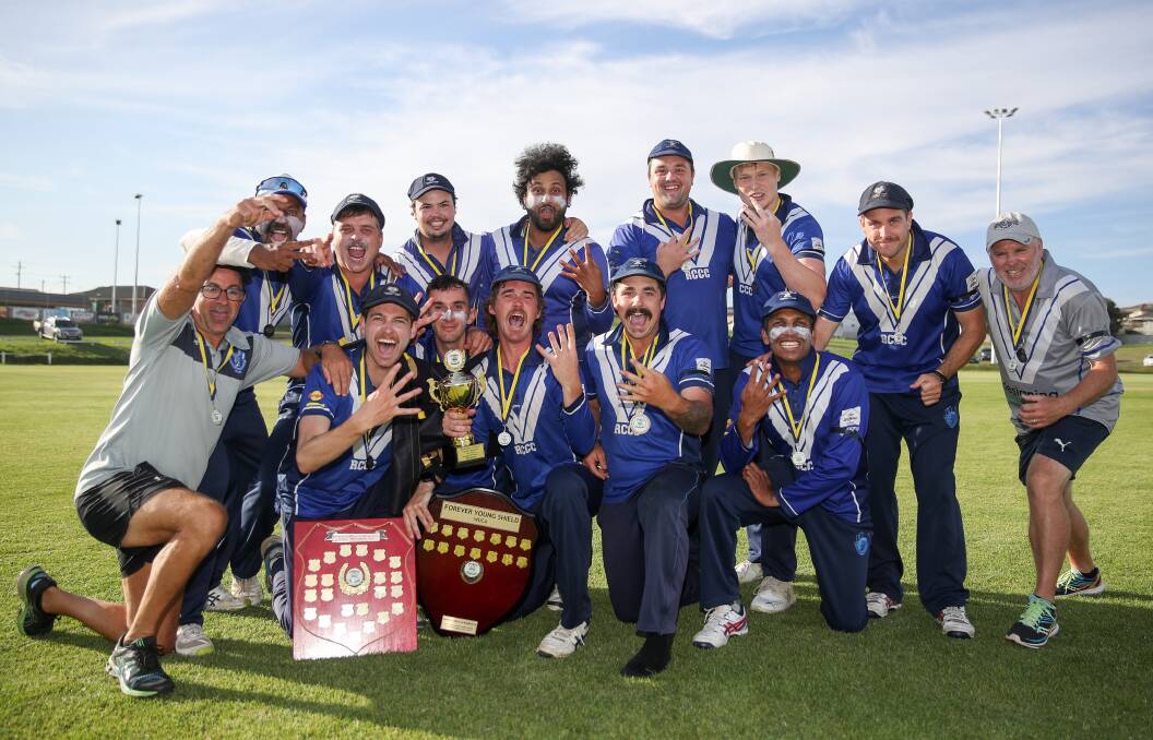 PARTY TIME: Russells Creek players celebrate winning the division one grand final. Picture: Morgan Hancock