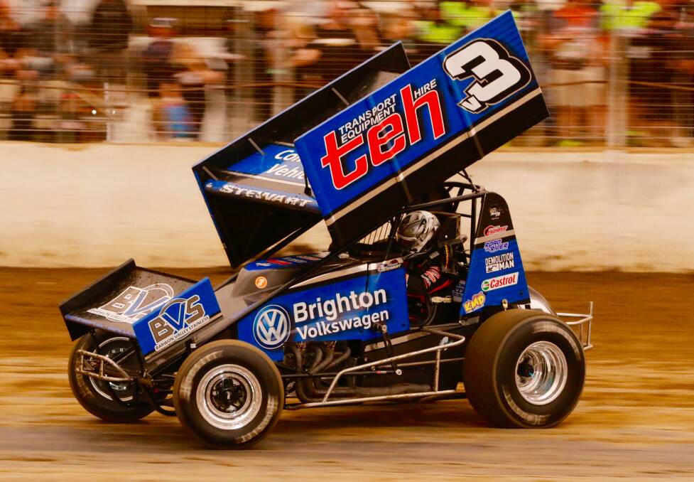 Shane Stewart driving at Avalon on Wednesday night. Picture: Robert Lake Photography