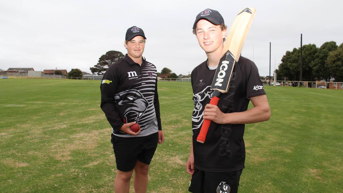 READY TO GO: West Warrnambool's under 15 and under 17 teams are in grand finals this coming weekend. Joe Douglas (left) and Josh Lucas (right) will play. Picture: Nick Ansell