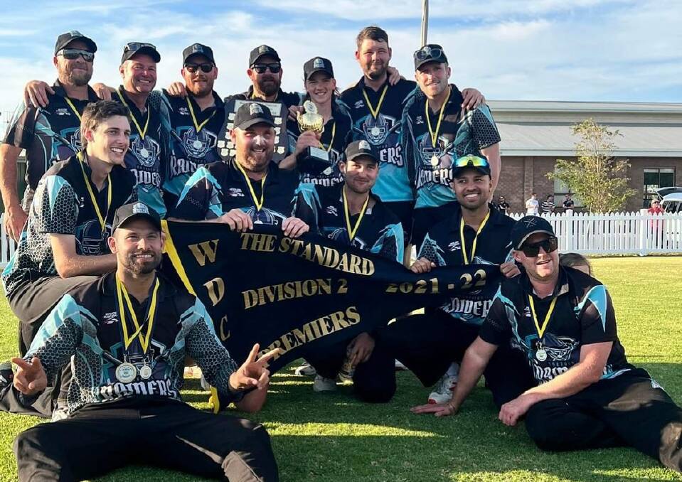 BACK TO BACK: Northern Raiders celebrate their second successive division two premiership crown. 