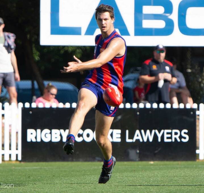 KEY INCLUSION: Hamilton Kangaroos recruit Lachie Waddell, formerly of Port Melbourne, can play a variety of roles. He booted three goals in the club's win on Saturday. Picture: Emily Fraser-Ison