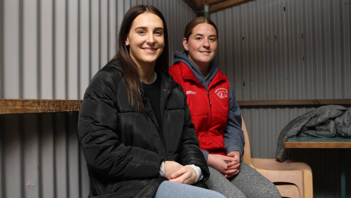 NEW HORIZONS: Hannah Rose (left) and Meg Attrill are a key part of Dennington's new-look side. Picture: Nick Ansell