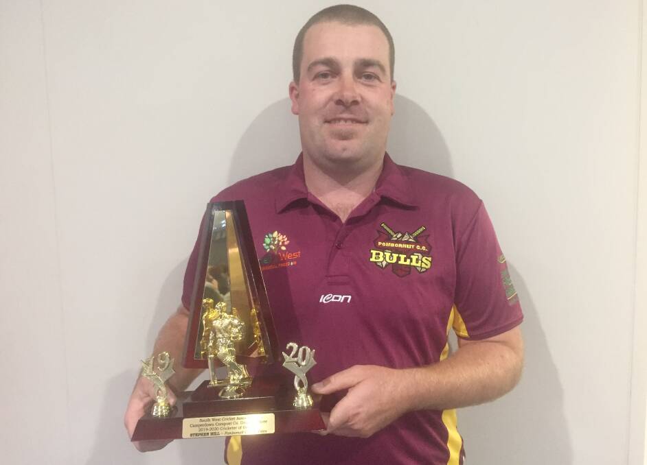 TOP YEAR: Stephen Hill was crowned South West Cricket Association's division three cricketer of the year on Monday night.