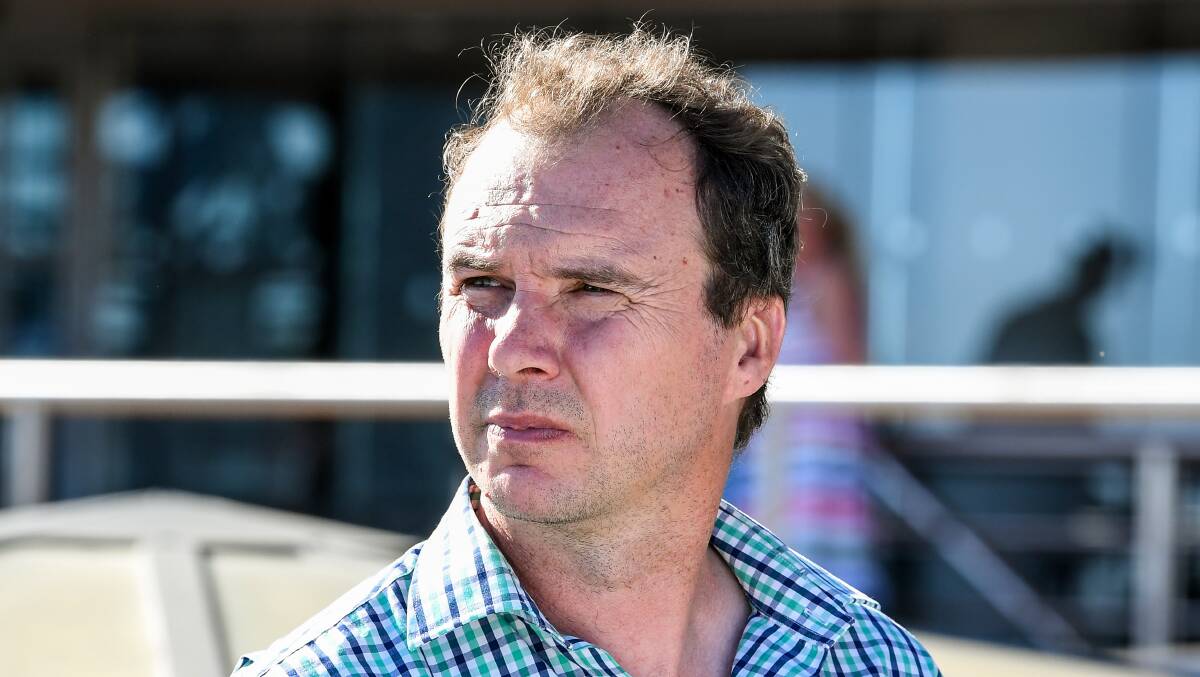 Trainer Aaron Purcell at Caulfield. Picture: Brett Holburt/Racing Photos