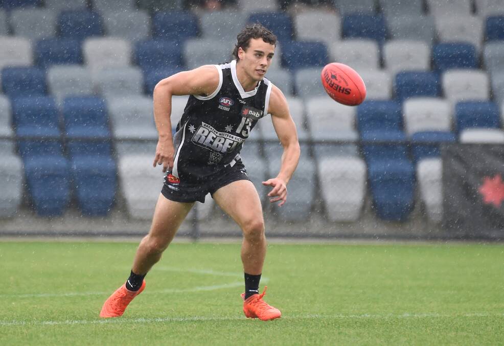 GOT TO BE IN IT: Greater Western Victoria Rebels and Geelong VFL talent Marcus Herbert has nominated for the AFL mid-season draft on Wednesday. Picture: Adam Trafford