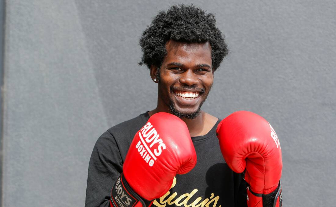 READY TO GO: Rudy's Boxing fighter Brian Agina will make his professional debut on Saturday night at Melbourne Pavilion. Picture: Anthony Brady