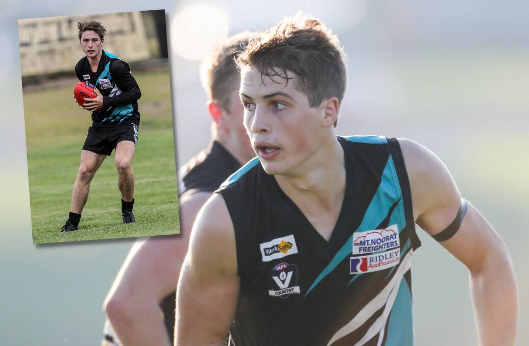 BIGGER ROLE: Luke McConnell (inset) and Nick Hoare (main) are expected to play through midfield more in 2021. Pictures: Morgan Hancock