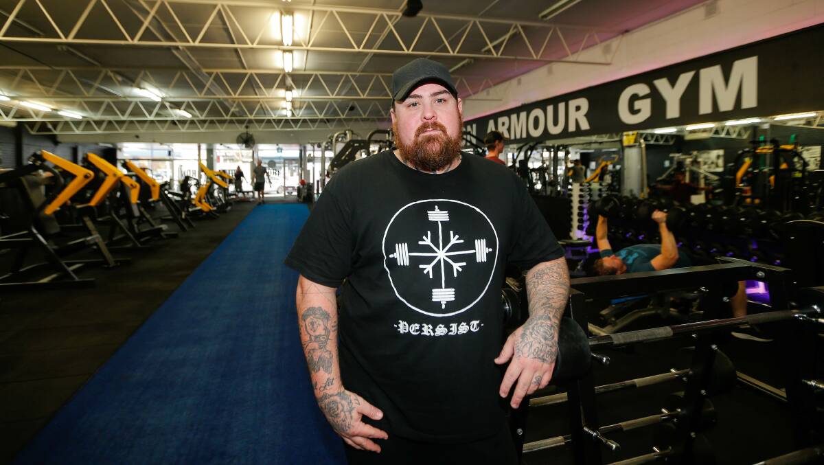 READY TO GO: Powerlifter Rob Allen is happy to be back in the gym. Picture: Anthony Brady