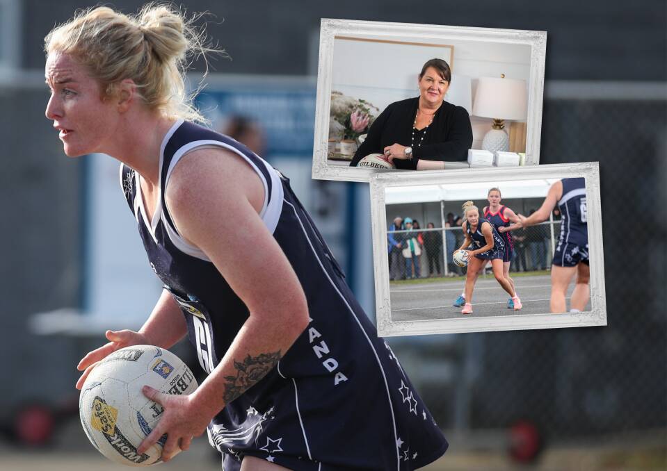 KEY COGS: Steph Townsend (main left), new coach Lisa Arundell (top right) and star midcourter Jo Couch (bottom right) will be important in 2022. 