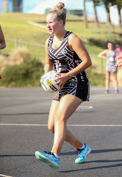 STILL IN THE HUNT: Camperdown's Chelsea Baker looks for a pass. The Magpies can still play finals but must beat several top-five teams to do so. Picture: Anthony Brady