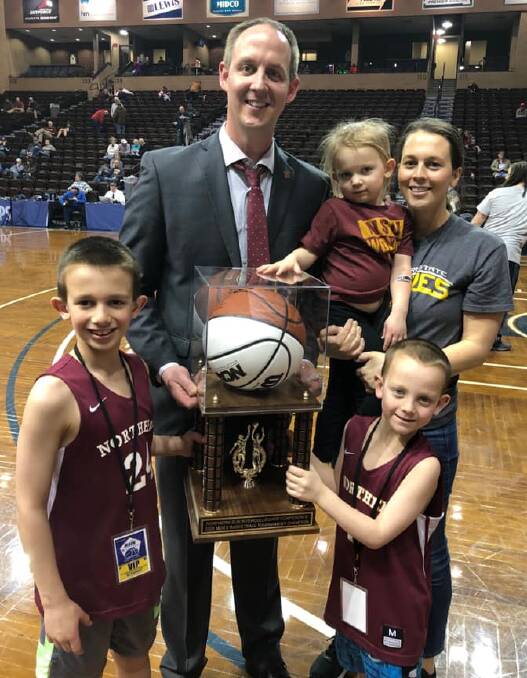 SUCCESS: Jared Swanson and wife Jessica with their three children.