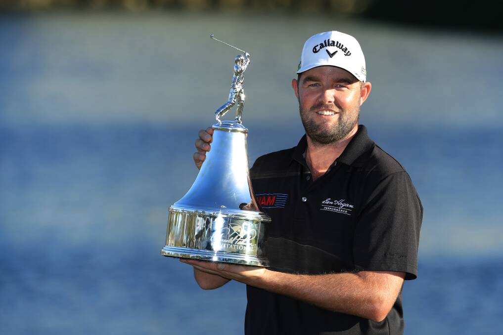 WINNER: Warrnambool's
Marc Leishman took out
the Arnold Palmer Invitational
in Orlando. Picture:
Getty Images