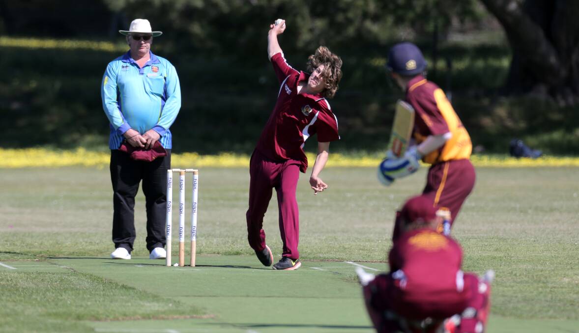 ON TARGET: Nirranda bowler Jarryd Walsh about to release a delivery in a Twenty20 clash last season. Picture: Rob Gunstone