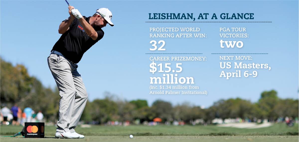 BREAKTHROUGH: Marc Leishman took out the 2017 Arnold Palmer Invitational on Monday morning ADST. Picture: Getty Images