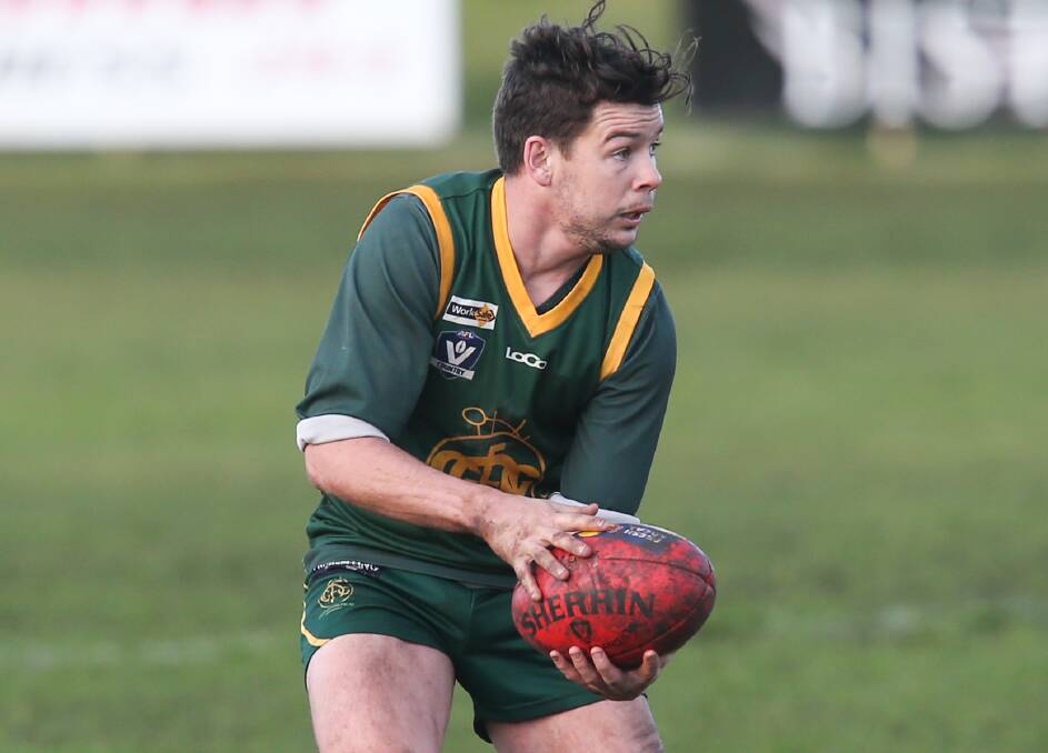 BACK IN: Old Collegians' Eli Barker was a late withdrawal from the club's preliminary final victory over Nirranda. Picture: Rob Gunstone