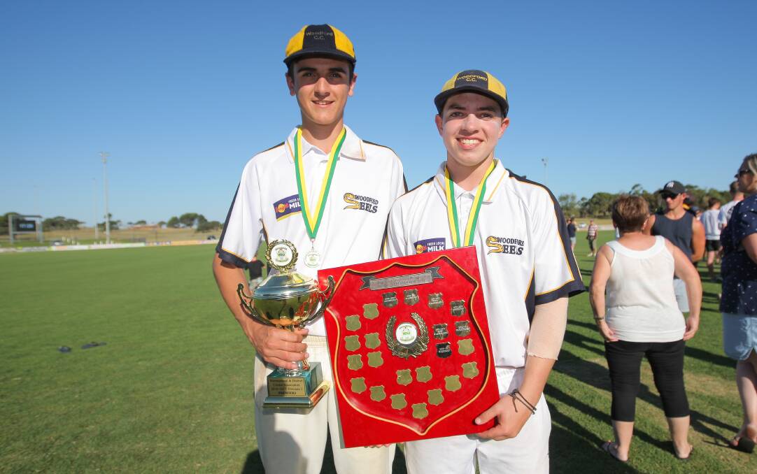 STRONG SUCCESS: Woodford's Alex Jennings (left) and Tommy Jackson have played in four premierships this season. Picture: Morgan Hancock.