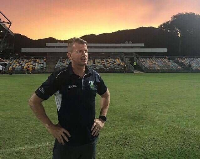 Proud: Brad Cooper looks on after the game as Port Douglas won its way through to a third consecutive grand final.