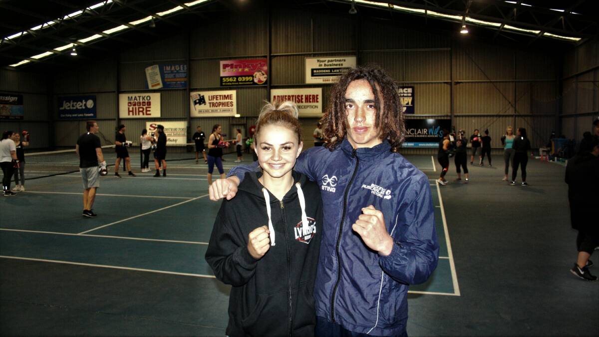 Ready for battle: Lyndo's Boxing duo Dakotah Keane and Charlie Edney are gearing up to head to Melbourne on Sunday for their fights against Tylah McDonald and Rueben Higgins.