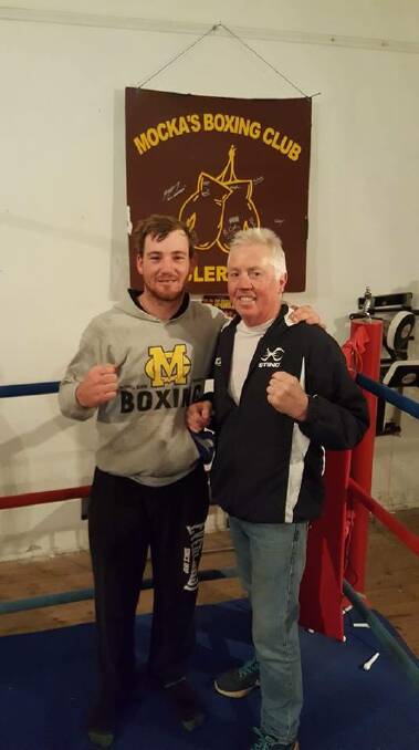 Reunited: Mitchell Clark and coach Ray 'Mocka' McIntosh have teamed up again after Clark confirmed he would return to boxing after an 18-month break from the sport.