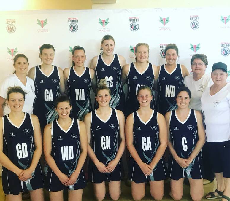 Tight unit: Western Region's open division netball team finished third at Saturday's state titles at Shepparton.