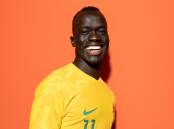 Awer Mabil began playing soccer in a refugee camp. Picture Getty Images