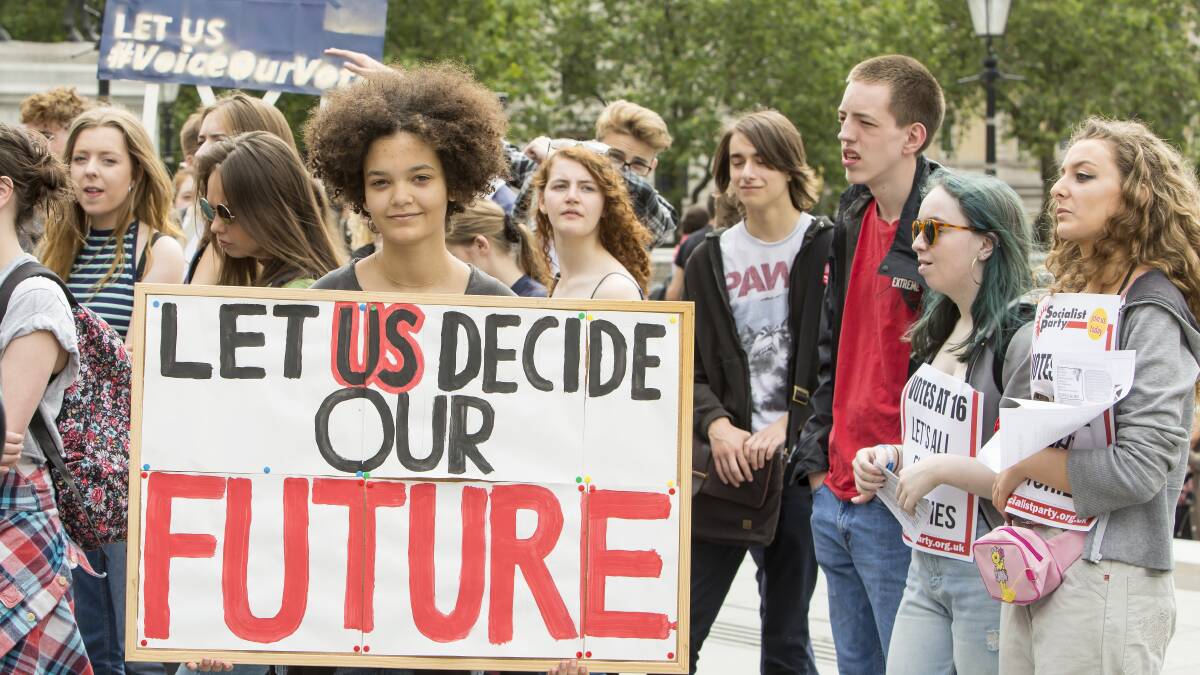 Decisions affecting young people's future are made without their input. Picture Shutterstock