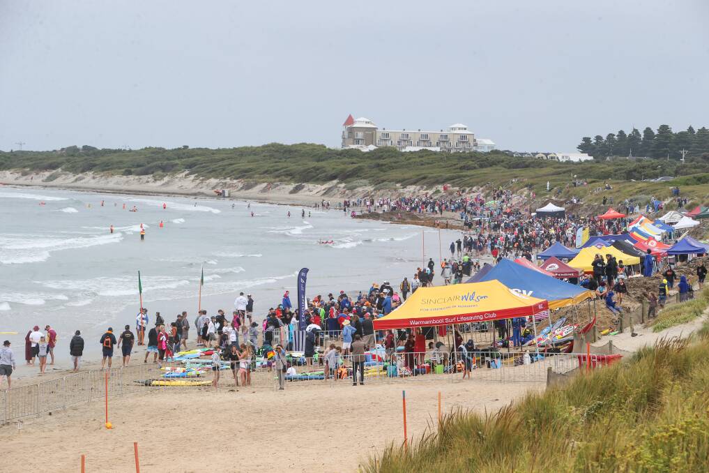 Beach battle: Life-Saving clubs from across Victoria will compete for state title glory at Warrnambool's main beach from Saturday morning.