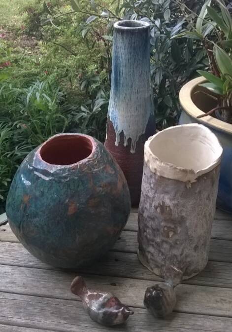 Gone potty: Warrnambool artist Judy Rauert will host ceramic classes at Factory Arts, Fletcher Jones building on Wednesday evenings 6 – 8.30 pm for six weeks commencing August 30. Suitable for beginners the course will include hand building and wheel throwing
