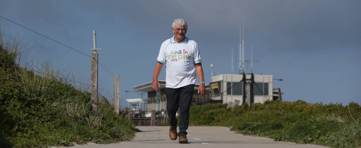 A community challenge: Parkinson's Victoria representative Andrew Suggett is hoping at least 258 community members will walk in this Sunday's Walk for Parkinson's to help Warrnambool beat Melbourne's walking numbers.