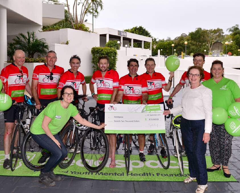 Riding into a better future: Warrnambool's Cycle4Life and Headspace are encouraging young people to pursue their education and employment goals through pre-paid scholarships thanks to a gruelling ride. Picture: Supplied