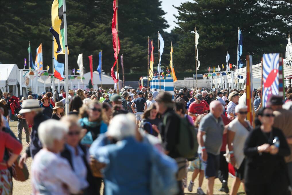 Here we come: Port Fairy is set to swell as thousands descend on the township for the 43rd annual Port Fairy Folk Festival this weekend to enjoy more than 200 shows featuring 100 acts at 20 venues. Picture: Morgan Hancock