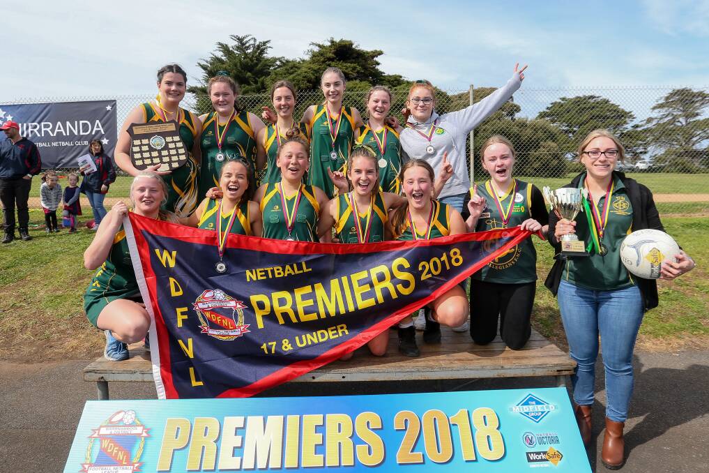 Surprise: Old Collegians win 17 and under WDFNL netball grand final from fifth spot on the ladder. Picture: Christine Ansorge