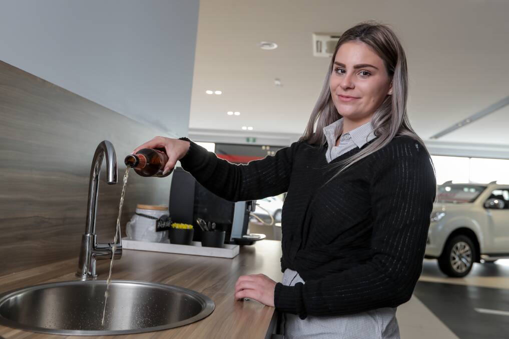 Booze break: Warrnambool teenager Rachael Dempsey Wilson is giving up alcohol for a month as part of the Dry July campaign to raise funds for people with cancer. Picture: Rob Gunstone