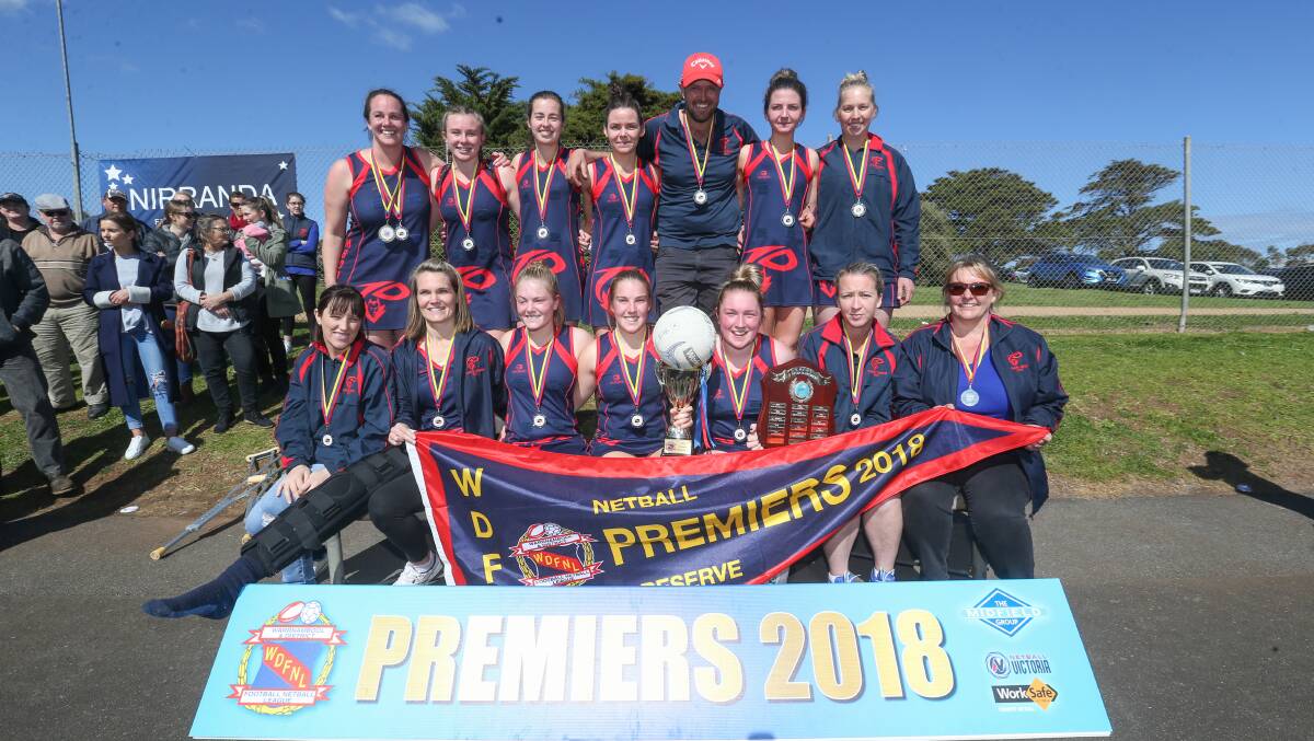 Winners: Timboon Demons take top prize in A reserve WDFNL grand final. Picture: Michael Chambers