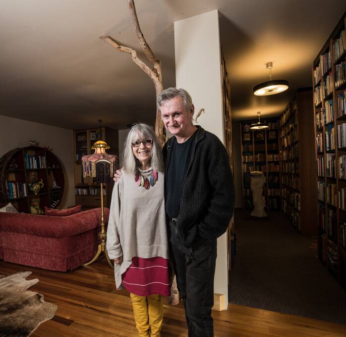 On the move: Maryanne Fahey and her partner author Paul Jennings are hoping to relocate within Warrnambool after their unique property was sold. Picture: Christine Ansorge