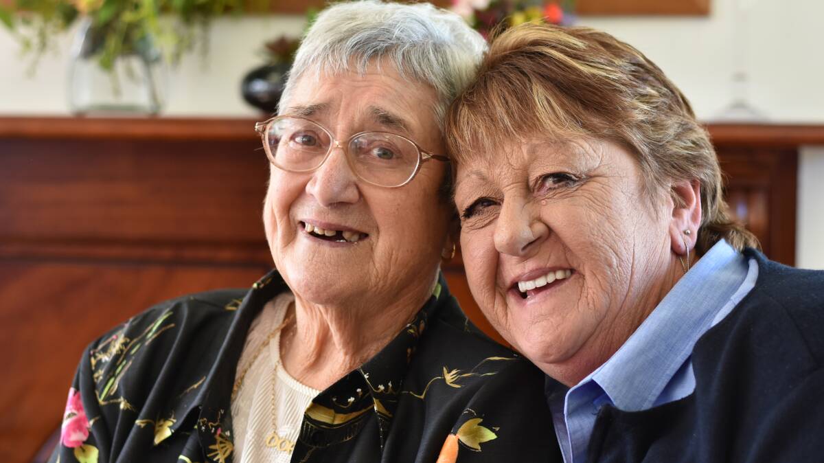 Settling in: Belfast exports Dora Adair and her daughter Agnes McLaren have enjoyed more than 50 years in Warrnambool, a city they say is welcoming, beautiful and safe.