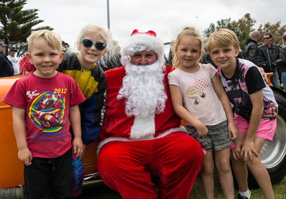 Giving: Warrnambool will host its 26th annual Toy Run on Saturday with Santa rolling into Lake Pertobe with gifts for the Salvation Army. Picture: Christine Ansorge