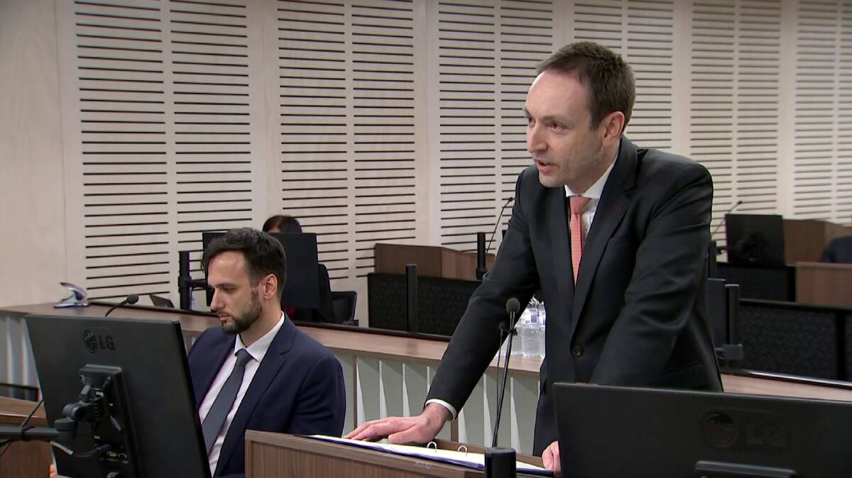 Counsel assisting ICAC, Scott Robertson, tells the hearing that the anti-corruption body will examine whether former Wagga MP Daryl Maguire used his position for personal gain. Picture: ABC