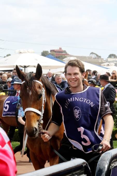 Winner: Darcy Chandler and Shillelagh after Saturday's Group 1 success at Flemington. Picture: Colin Bull